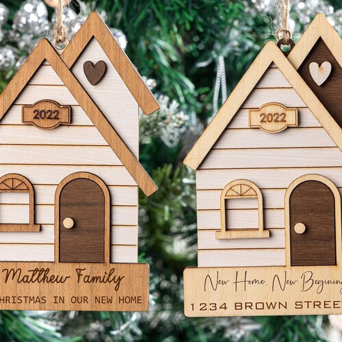 Our First Home Christmas Ornament Personalized Christmas Etsy