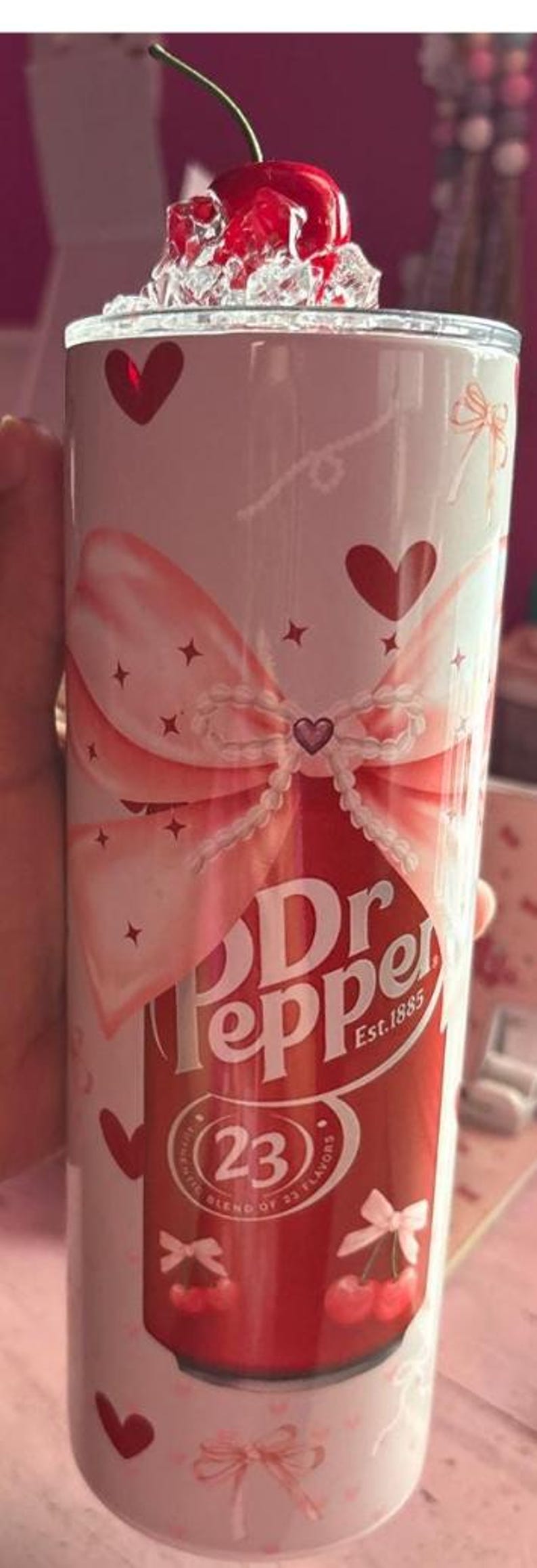 Dr Pepper Png 20 oz tumbler wrap. Digital Png file. image 3
