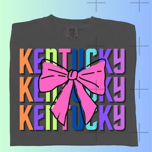 Kentucky T-shirt DESIGN. Super cute bright and colorful :) sublimation or dtf