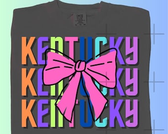 Kentucky T-shirt DESIGN. Super cute bright and colorful :) sublimation or dtf