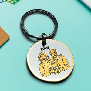 祖父母の家族向けキーホルダー パーソナライズされたギフト 特別な瞬間のためのカスタム心温まるデザイン 愛のキーホルダー 彼への最高のバレンタインデーギフト