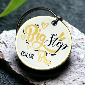 Big stepbrother keychain gift heartfelt love charm perfect siblings bond special brotherly pride Keyring Best valentines day gift for him