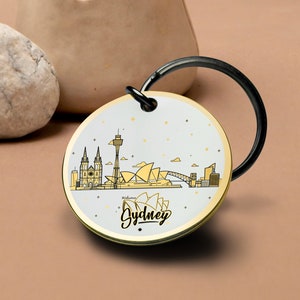 Sydney Landmarks Keychain: Stainless Steel Souvenir