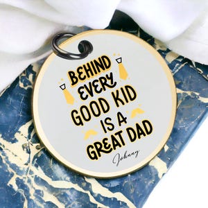 Llavero personalizado para papá, buen niño, gran papá, regalo para el día del padre, llavero personalizado para papá, llavero sentimental para papá, de niño, el mejor regalo para el día de San Valentín para él