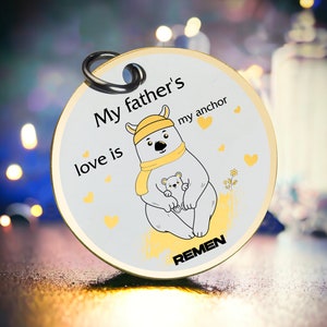 My Father&#39;s Love, entimental keepsake, gift for sister, siblings keyring, unique daddy gift, valentines day gift, I love you mummy daddy