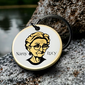 Chaveiro de avó, elegante chaveiro de vovó, presente de lembrança personalizado gravado para família, lembranças de vínculo de amor, melhor presente de dia dos namorados para ele