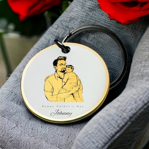 Porte-clés papa personnalisé, cadeau nouveau papa, porte-clés nouvel oncle, cadeau pour papa Saint-Valentin, porte-clés personnalisé, cadeau pour parrain et marraine, cadeau grand-père