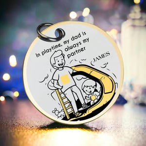 Superheld Papa Schlüsselbund Vater Sohn Schlüsselanhänger Netter Papa Geschenk Benutzerdefinierte Familienandenken Vatertag Charm Token Geschenk Beste Valentinstag Geschenk für ihn