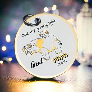 Portachiavi con scritta "Miglior papà", regalo di apprezzamento, portachiavi con scritta "Amore sincero, papà, ricordo sentimentale", ciondolo personalizzato per la famiglia, il miglior regalo di San Valentino per lui.