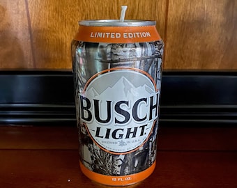 Busch Light Candle - Orange Camo