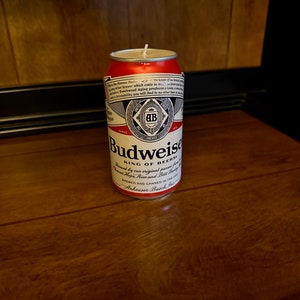 Budweiser Can Candle