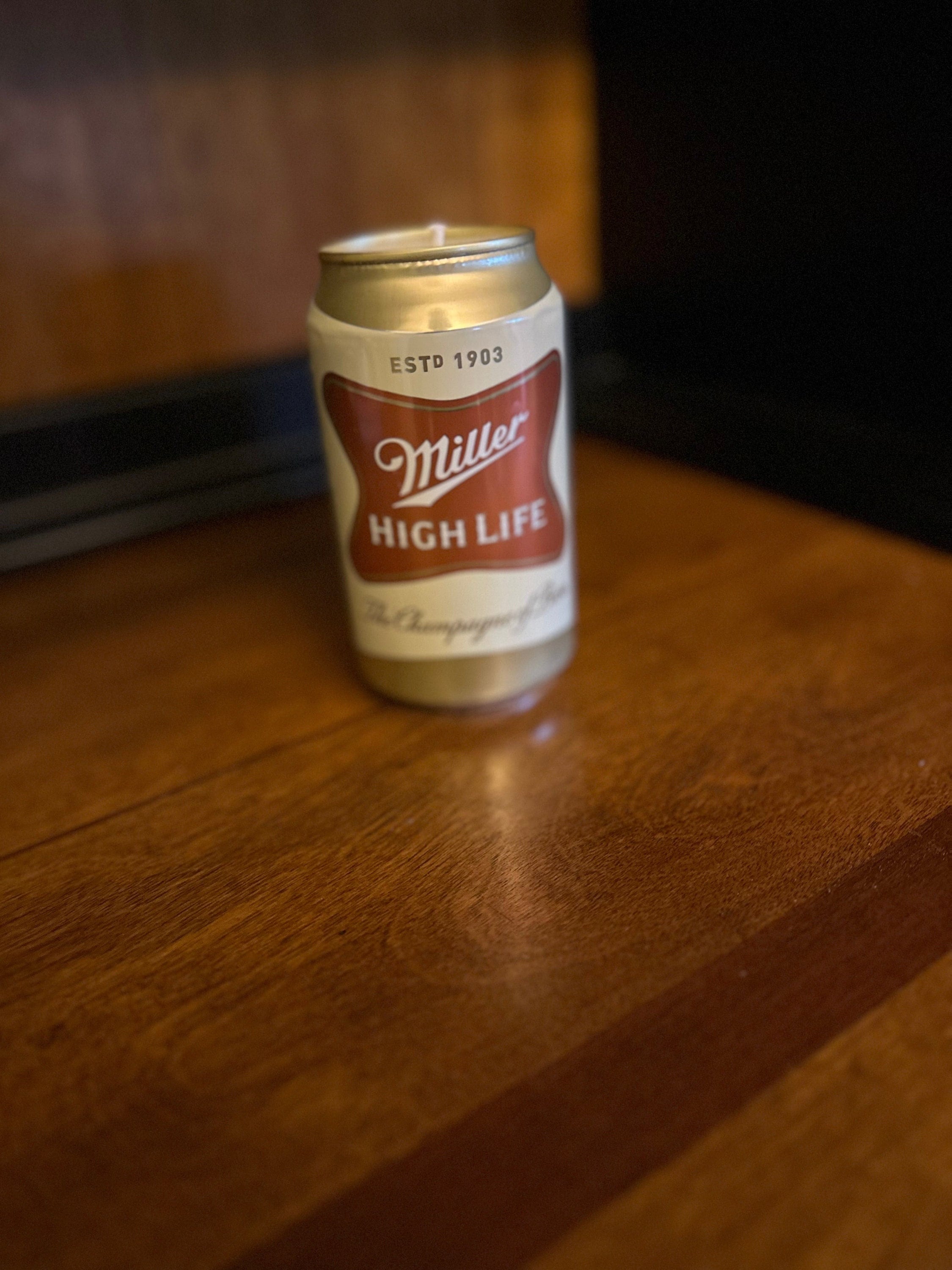 Barbecue Vintage Miller High Life 'Can-Do' – Hayon/pique-nique – Or Métal