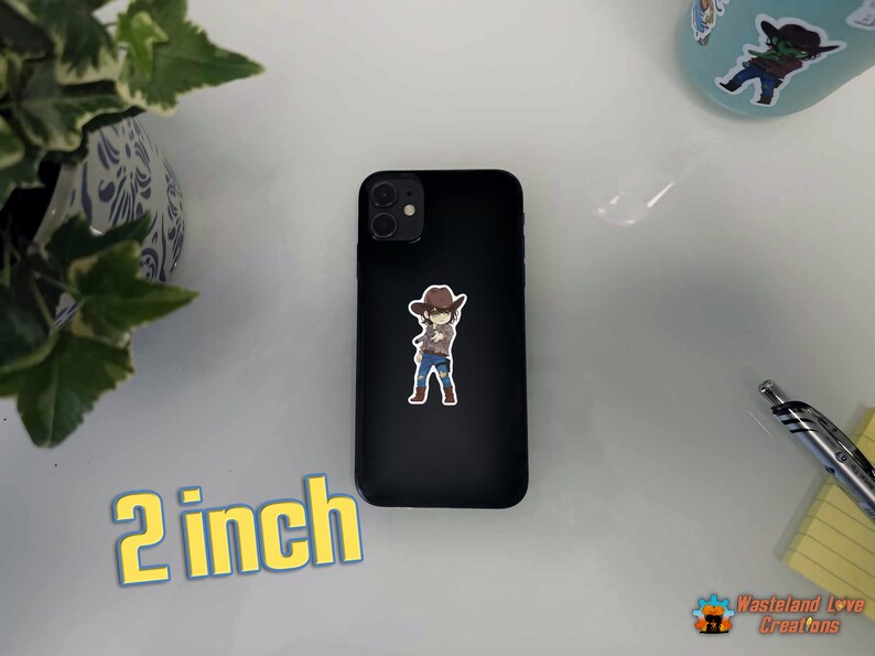 Carl Grimes TWD Sticker Decal for Car Laptop Phone Tumbler Water Bottle Notebook Journal Sticker