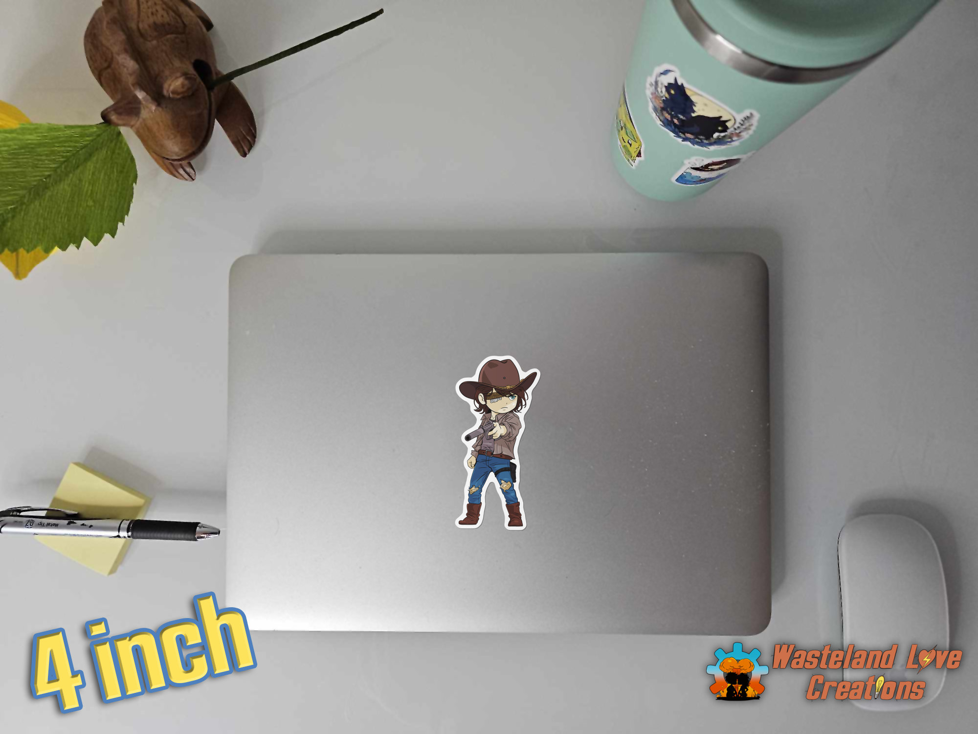 Carl Grimes TWD Sticker Decal for Car Laptop Phone Tumbler Water Bottle Notebook Journal Sticker