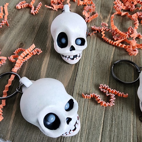 Skull Keychain | Buddy | Heavy Human Resin Skull - Etsy