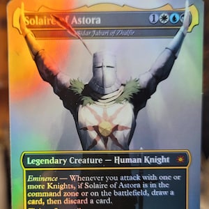 Solaire of Astora Alter of Sidar Jabari of Zhalfir - Commandant ou combo de jetons ! LIRE LA DESCRIPTION !!!!
