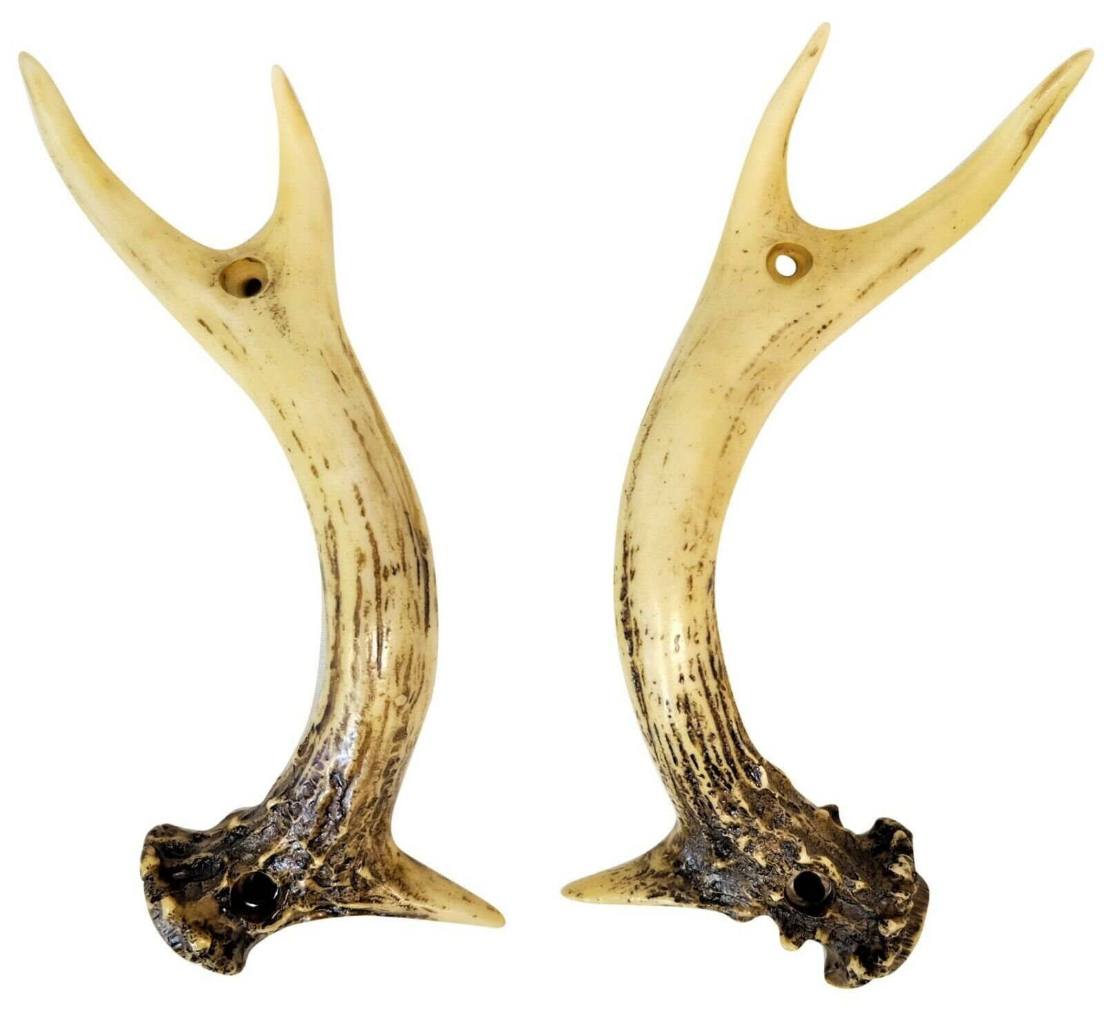 Resin Faux Deer Antler Door Handle Door Drawer Pull Lodge Cabin