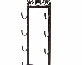 Western Star Metal Towel Roll Rack Farmhouse Country Cabin Lodge Bathroom Decor