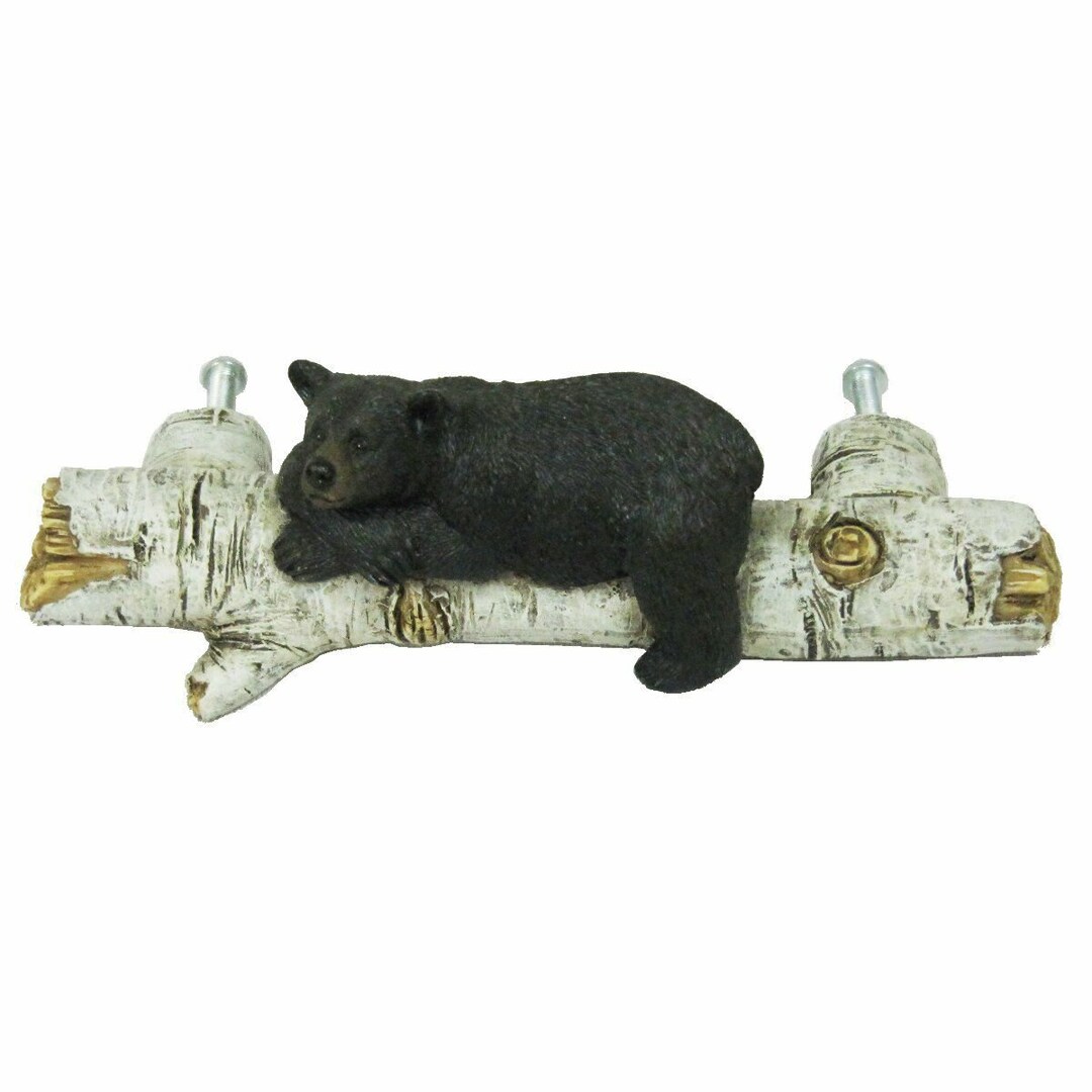 Black Bear Drawer Dresser Pull Handle Lodge Cabin Etsy