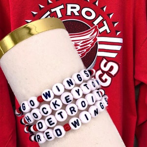 Detroit Red Flügel Fans Armbänder - Zeigen Sie Ihren Detroit Spirit & Pride