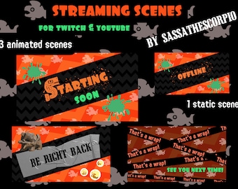 Splatoon 3 Transmisja animowanych scen + 1 statyczny ekran offline | Sceny Salmon Run do transmisji na żywo | Nakładki | NATYCHMIASTOWE POBIERANIE!