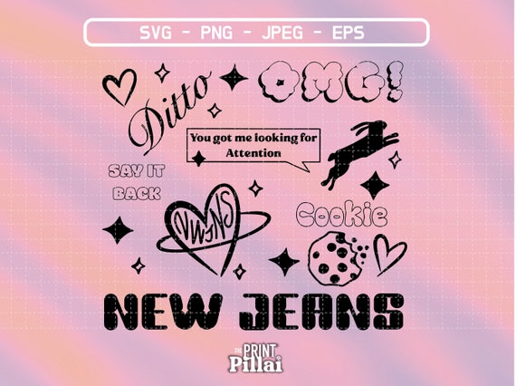 Newjeans Track List Album Newjeans Ditto SVG Graphic Designs Files