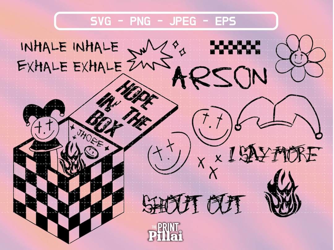 BTS Jhope Jack in the Box Bundle Svg Eps Png Jpg Vector Etsy