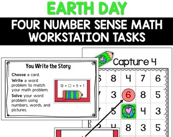 Earth Day Number Sense Tasks: Numbers to 120
