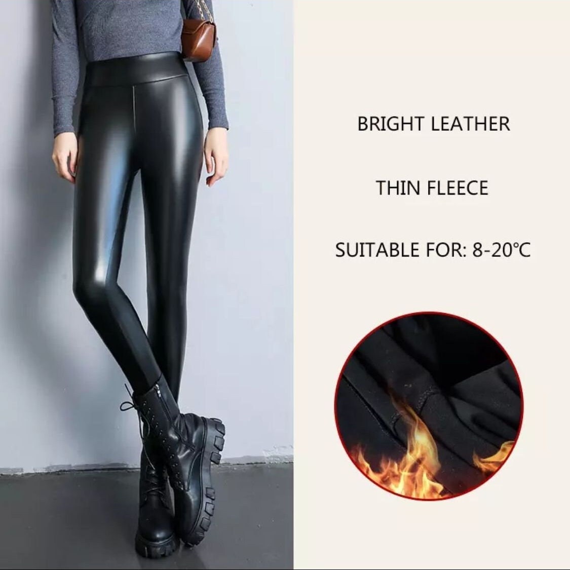 Matte Black Leggings Etsy Canada
