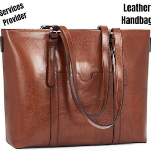 Women Briefcase 15.6 inch Laptop Tote Bag | Vintage Leather Handbags | Work Purses | Handmade | Perfect Gift for Her | Boss Lady Bag