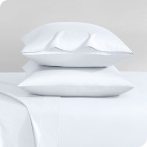 Bare Home 100% Organic Cotton Sateen Pillowcase Set - Envelope Enclosure - Smooth Sateen Weave