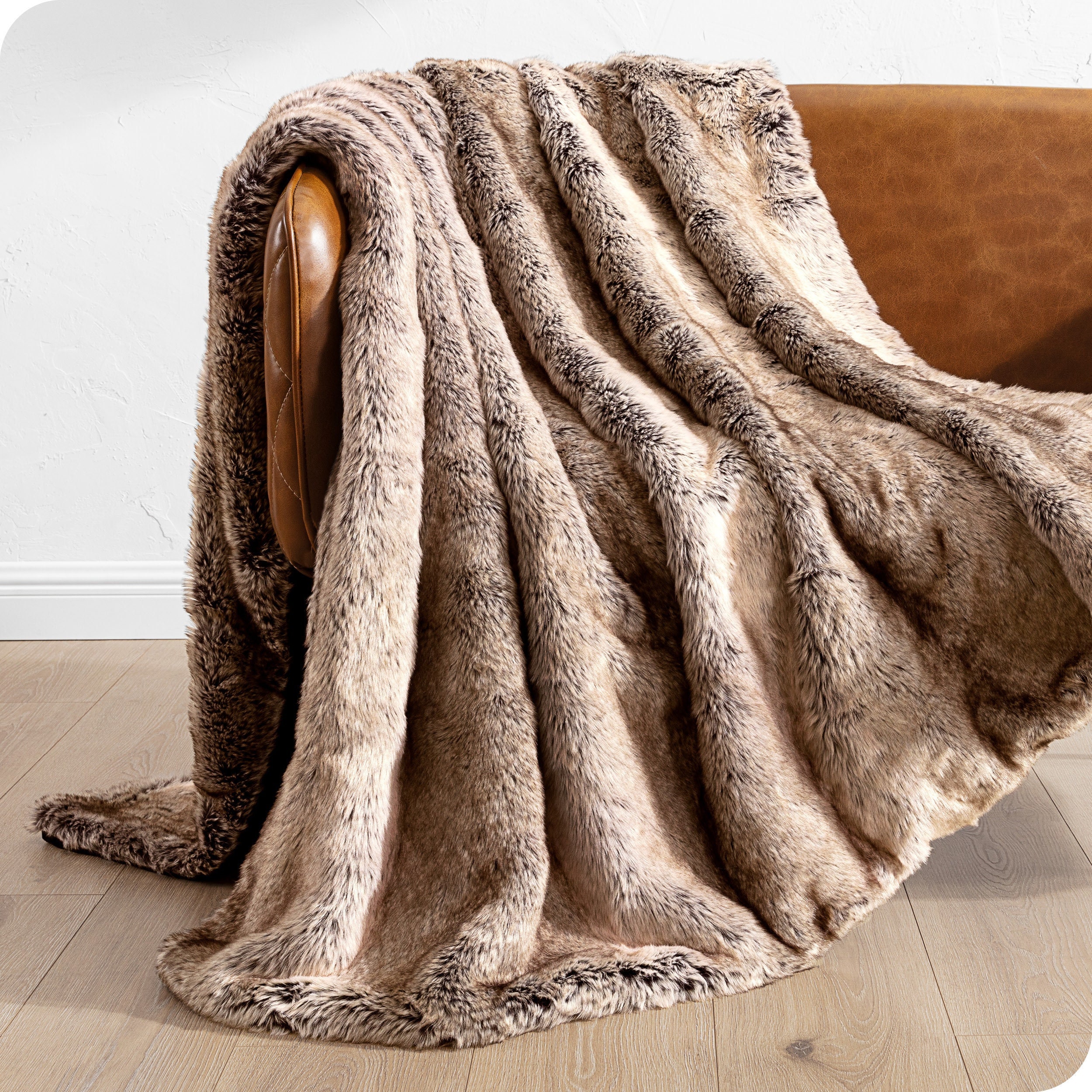 Bare Home Faux Fur Blanket Luxurious Ultra-soft and Fuzzy 