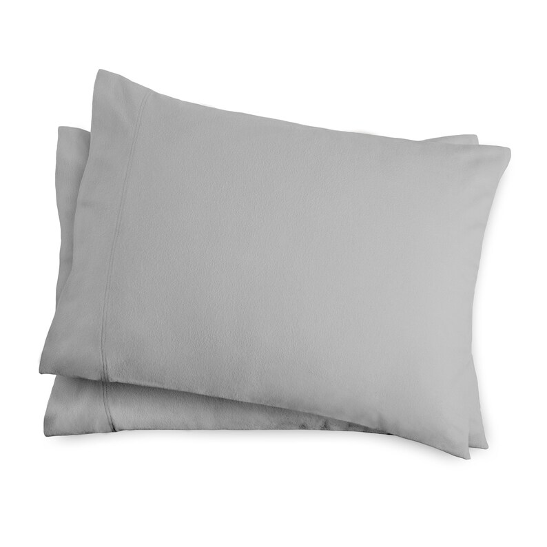Bare Home Flannel Pillowcase Set 100 Cotton Double Brushed Heavyweight