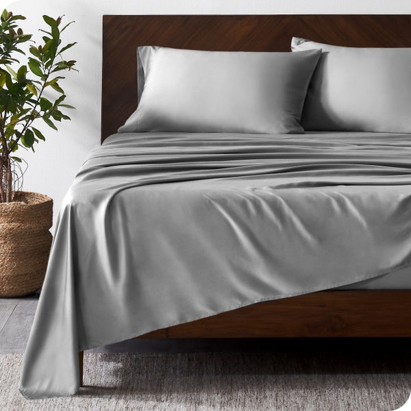 Bare Home 100% Rayon from Bamboo Luxury Sheet Set - Deep Pockets - Breathable - Easy Fit
