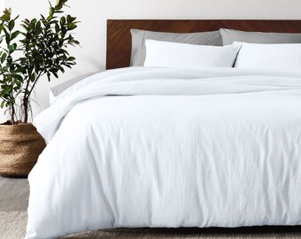 Bare Home Duvet Cover - 100% Linen - Breathable and Durable