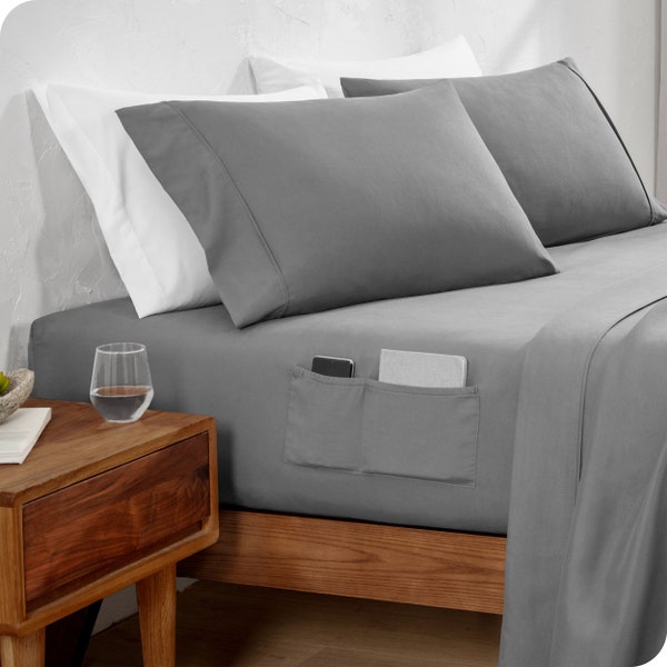 Bare Home Dual Pocket Sheet Set - Deep Pocket - Bed Sheets