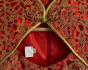 Hmong Chinese dress, Chinese Red wedding dress, Prom dress, Formal dress, Hmong Clothing, Hmong dress, Hmong Clothes, Red wedding dress