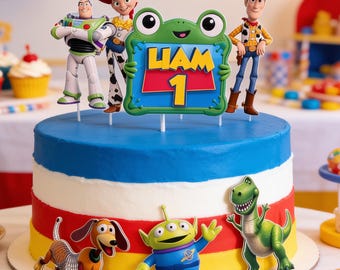 Toy Story Cake Topper | Woody Buzz Jessie & Lilypad Cake Decor