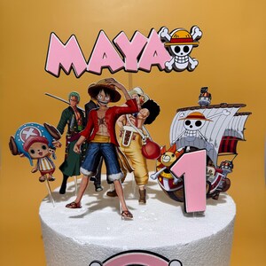 One Piece Monkey D Luffy Gear 5 Anime Edible Image Cake Topper Personalized  Birthday Sheet Decoration Custom Party Frosting Transfer Fondant