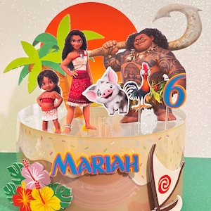 Moana & Mawi Cake Topper - Moana Cake Topper - Moana Birthday - Moana Cake - Moana Theme Party
