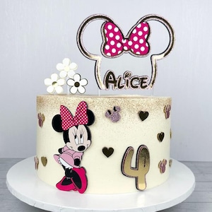 Minnie Cake Topper - Minnie Birthday - Minnie Cake - Minnie Theme Party - Minnie Topo de Bolo