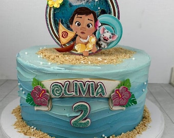 Moana Baby Cake Topper: Custom Birthday Party Decor