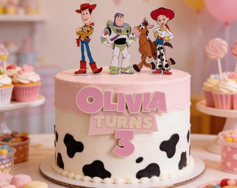 Jessie Cake Topper | Toy Story Pink Cake Decor