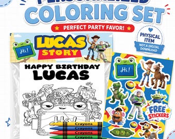 PRINTED Toy Story Coloring Pages | Toy Story Party Favors