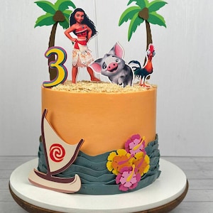 Moana Cake Topper - Moana Birthday - Moana Cake - Moana Theme Party