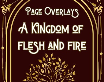English Edition Paperback - Pack Overlays A Kingdom of Flesh and Fire