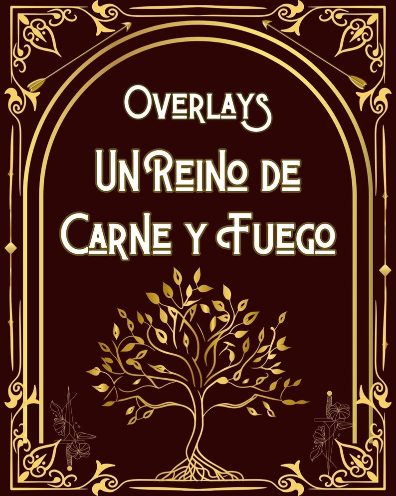 Spanish Edition Pack Overlays Un Reino de Carne y Fuego imagen 1