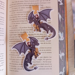 Magnetic Bookmark - Violet, Tairn and Andarna | Fourth Wing