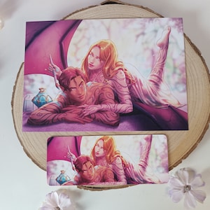 Print and bookmark - Feyre and Rhysand chapter 55 - Acotar | SJM Official License