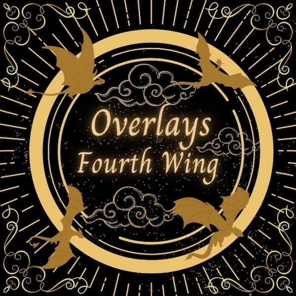 English Hardback Edition - Pack 5 Page Overlays - Fourth Wing